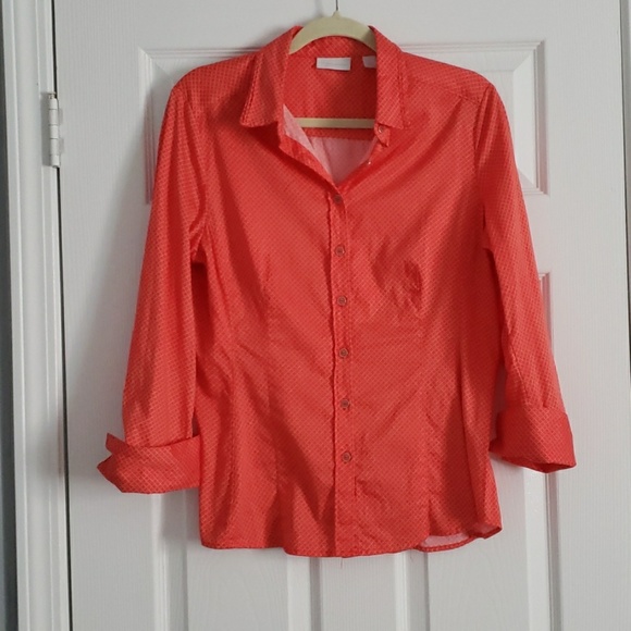 Very cool orange button down shirt - Picture 1 of 6